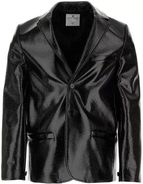 Courrèges Buttoned Leather Jacket