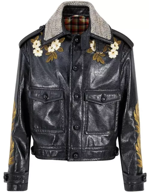 Etro Floral Embroidered Button Down Jacket