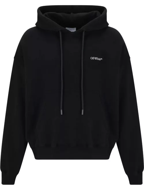 Off-White Hoodie With Back Arrow Print