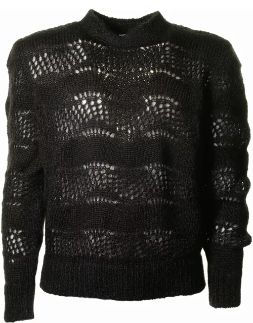 Saint Laurent Crewneck Long-sleeved Sweater