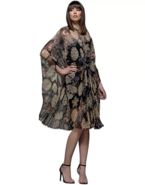 Isabel Sanchis Floral Pleated Lumber Dres