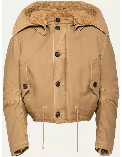Men's Raso Hooded Cotton Jacket