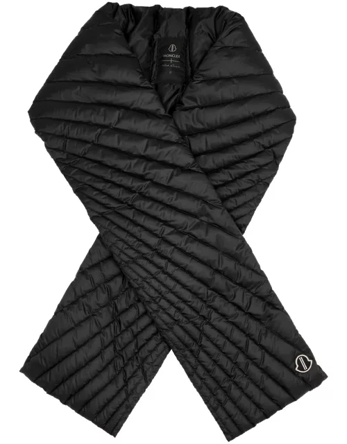 Rick Owens X Moncler Radiance Quilted Shell Scarf - Black