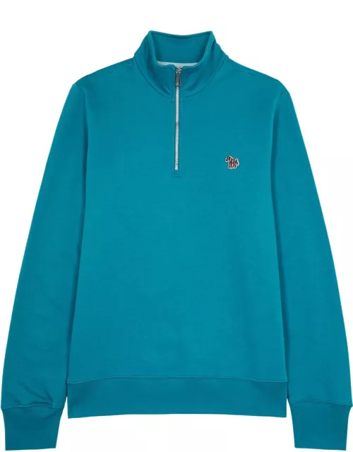 PS Paul Smith Half-zip Cotton Sweatshirt - Blue