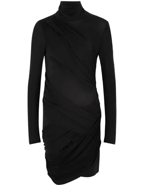GAUGE81 Kores Ruched Jersey Mini Dress - Black - 36 (UK8 / S)