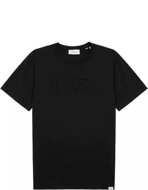 Les Deux Script Logo Cotton T-shirt - Black