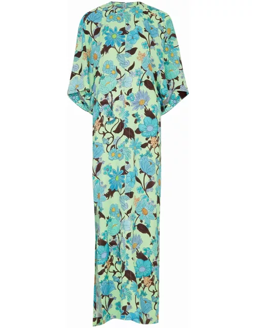 Stella Mccartney Floral-print Satin Maxi Dress - Multicoloured - 40 (UK8 / S)