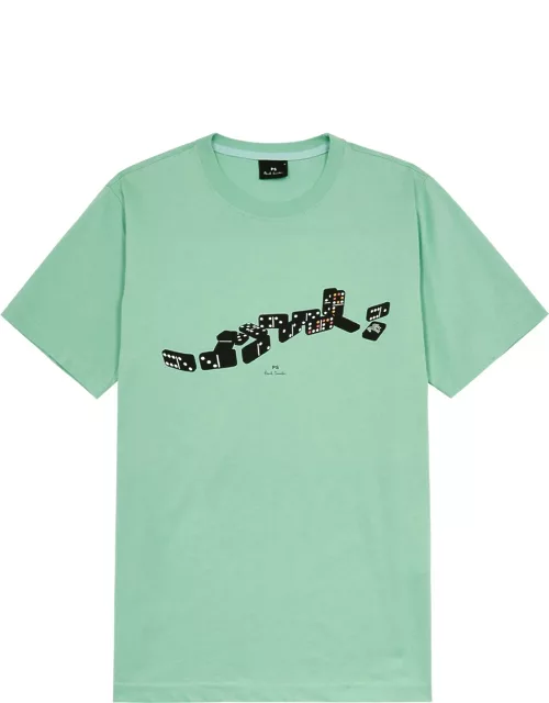 PS Paul Smith Dominos Printed Cotton T-shirt - Green