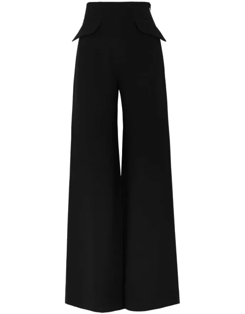 Nafsika Skourti Empire Wide-leg Trousers - Black - 8 (UK8 / S)