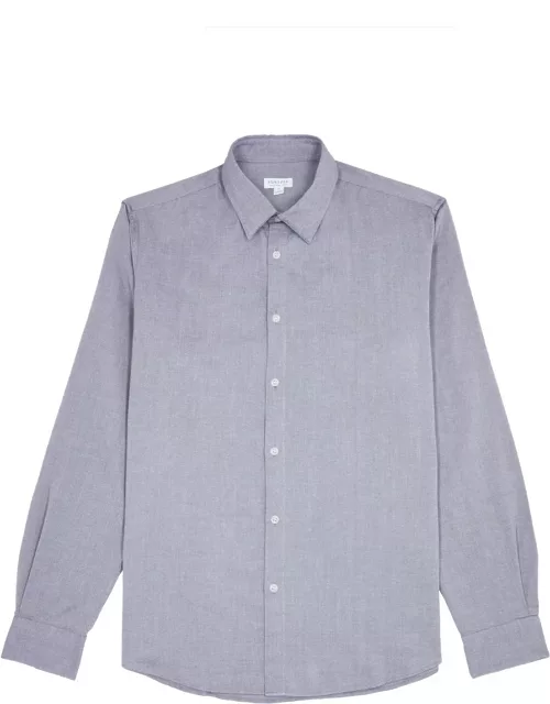 Sunspel Cotton Oxford Shirt - Navy