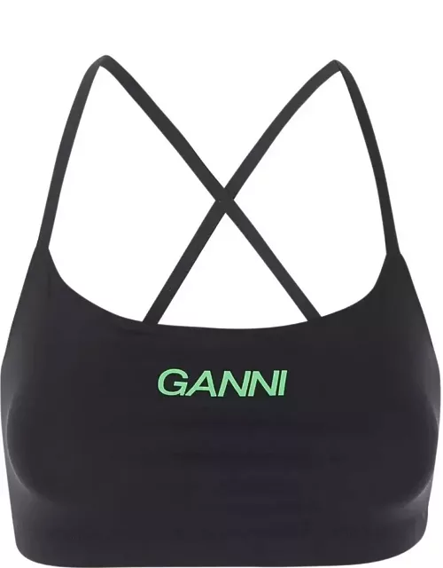 Ganni Logo Sports Top