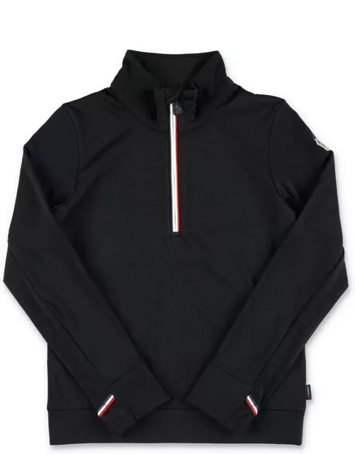 Moncler Grenoble Thermal High Neck Half-zipped Fleece Sweatshirt