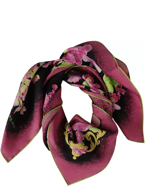 Versace Allover Floral Printed Scarf