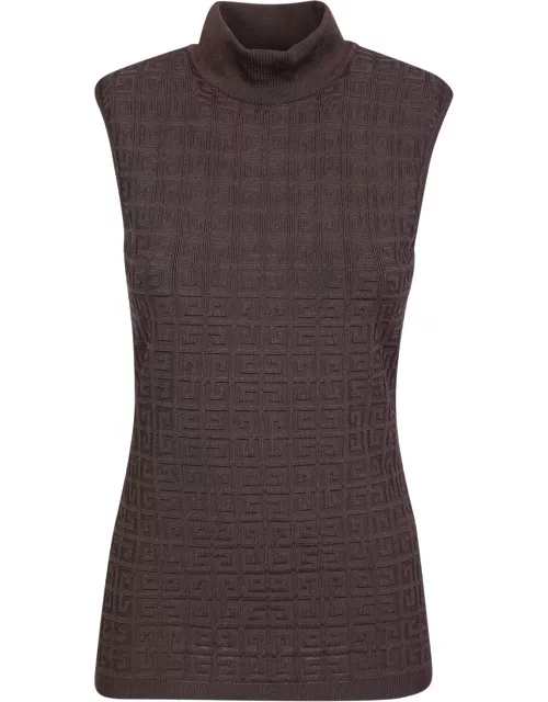 Givenchy Jacquard Roll-neck Knit Top