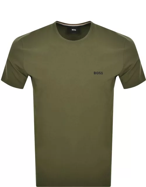 BOSS Lounge Mix And Match T Shirt Green