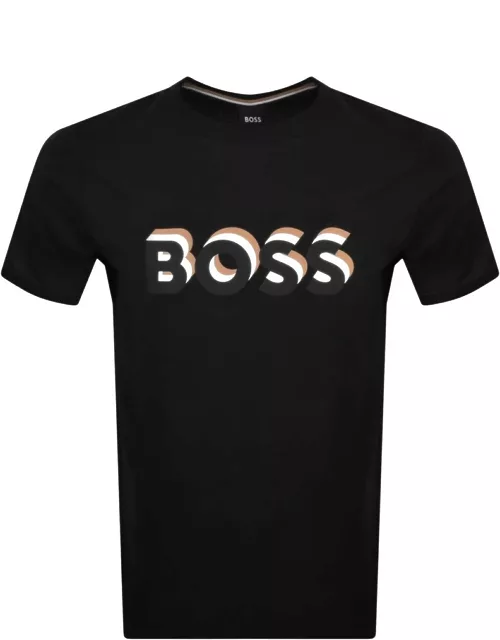 BOSS Tiburt 427 Logo T Shirt Black