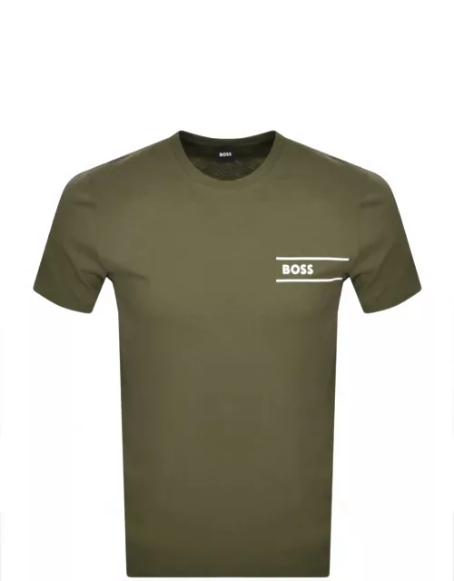 BOSS Lounge Logo T Shirt Green