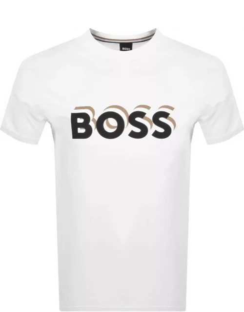 BOSS Tiburt 427 Logo T Shirt White
