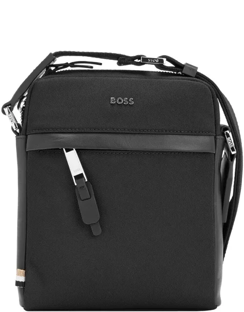 BOSS Highway Zip Shoulder Bag Black