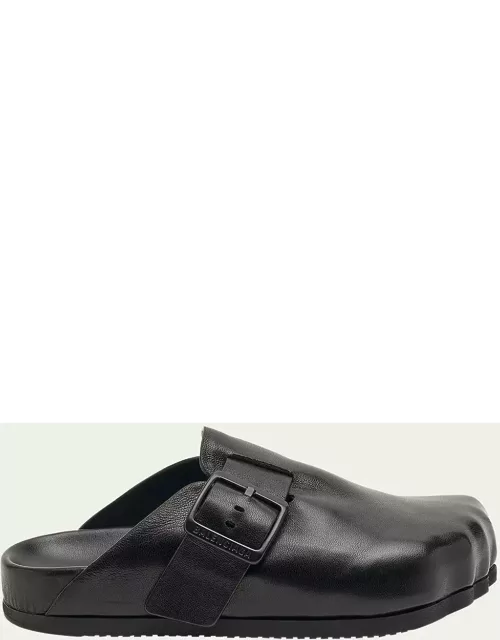 Sunday Leather Buckle Easy Mule