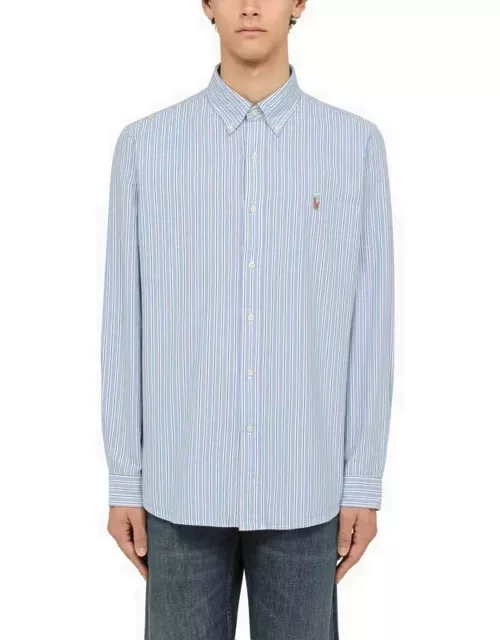 Blue striped cotton Oxford shirt