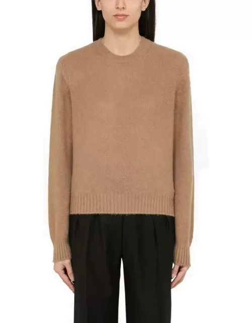 Camel-coloured cashmere sweater
