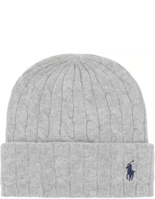 Polo Ralph Lauren Cable-knit Cashmere And Wool Beanie Hat