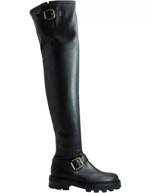Jimmy Chooleather Biker Over The Knee Boot