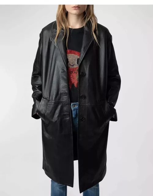 Macari Leather Coat