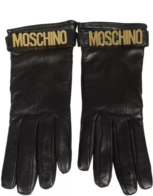 Moschino Leather Glove