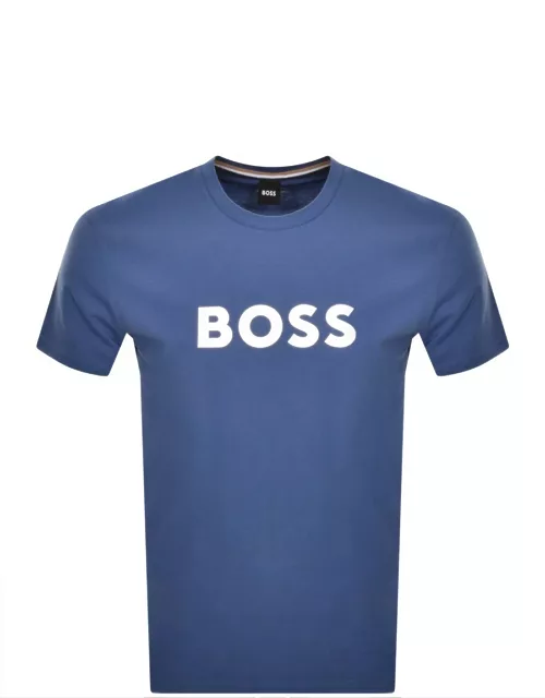 BOSS Logo T Shirt Blue