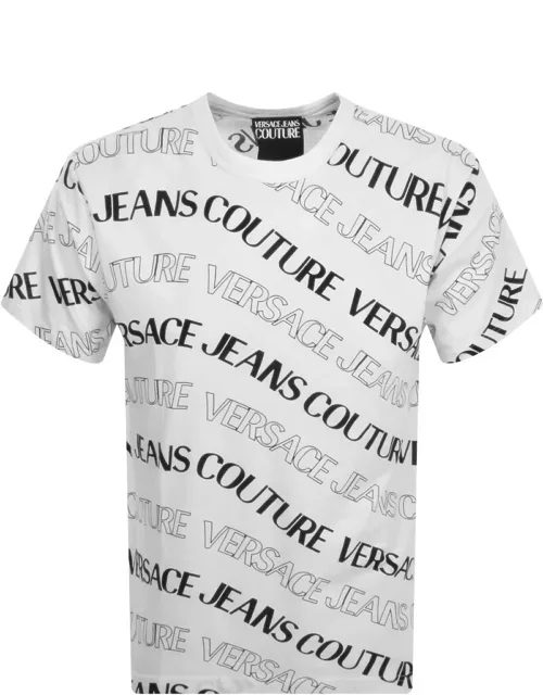 Versace Jeans Couture Monogram T Shirt White