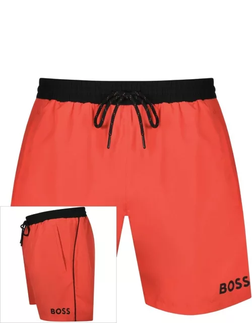 BOSS Starfish Swim Shorts Red