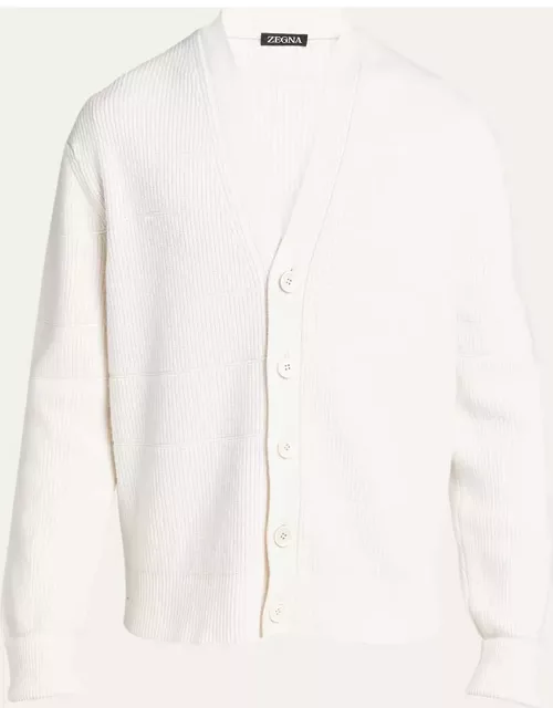 Men's Cashmere-Blend Cardigan Sweater