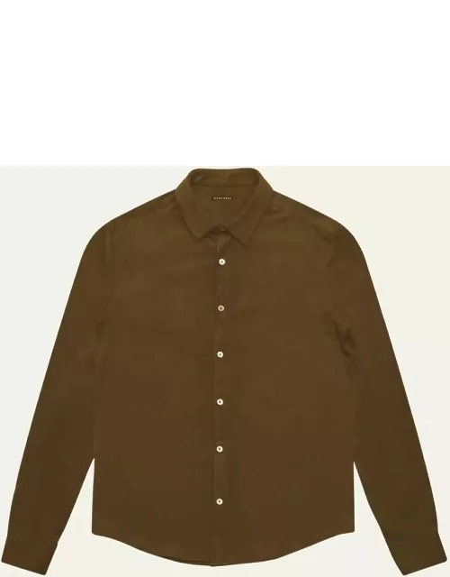 Men's Cooper Suede Button-Down Shirt