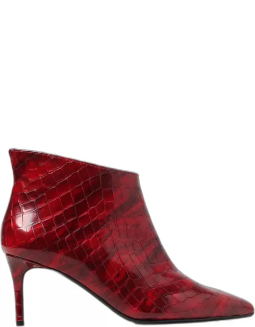 Heeled Ankle Boots ANNA F. Woman colour Red
