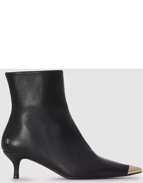 ANINE BING Gia Boots With Metal Toe Cap in Black