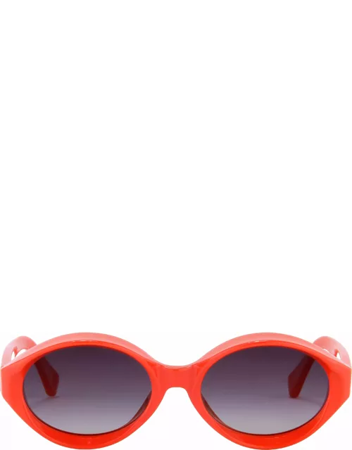 Jeremy Scott Visor Sunglasses in Red