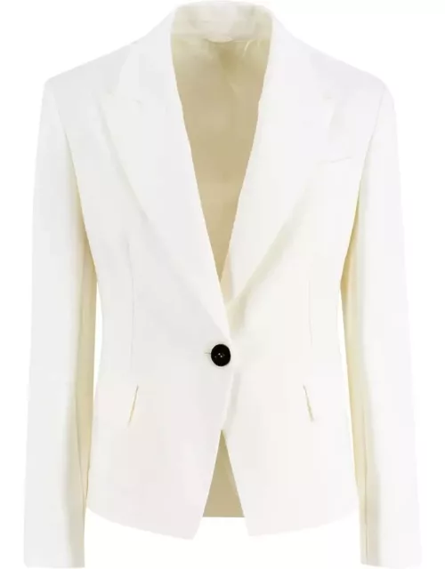 Brunello Cucinelli Couture Cotton Interlock Jacket