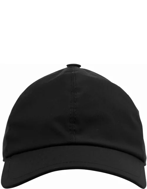 Fedeli Man Black Technical Fabric Baseball Hat