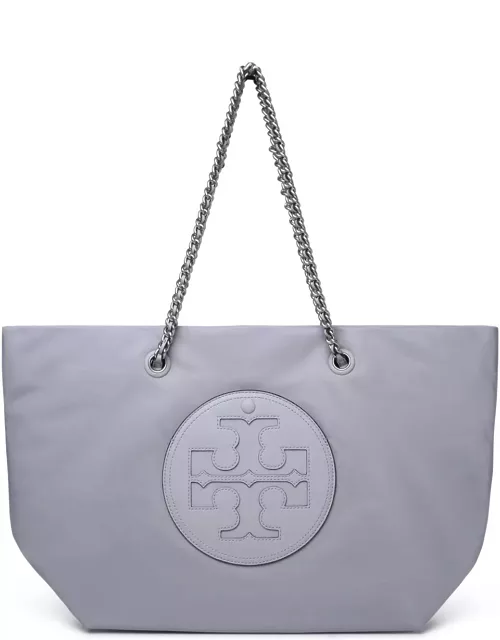 Tory Burch ella Grey Recycled Nylon Shopping Bag
