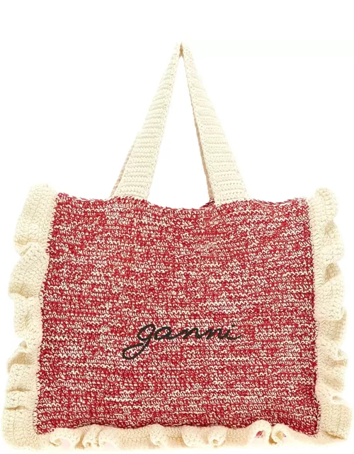 Ganni Crochet Shopping Bag