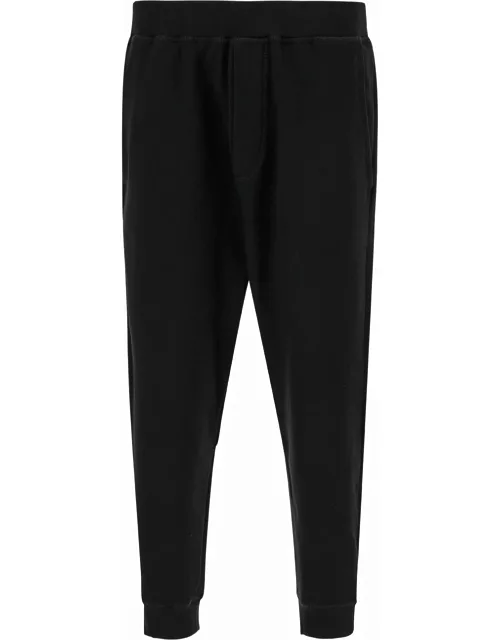 Dsquared2 Jogger Pants With Rear Logo Print In Cotton Man
