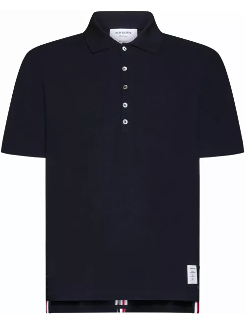 Thom Browne relaxed Fit Ss Cotton Polo Shirt