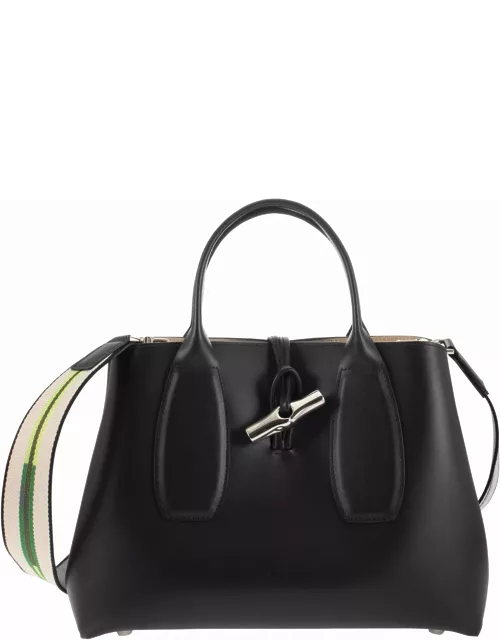 Longchamp Roseau - Bag With Fabric Handle And Shoulder Strap