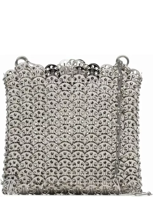 Paco Rabanne 1969 Silver-tone Shoulder Bag With Brass Discs Woman