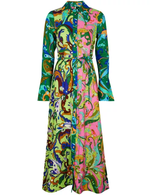Alemais Yvette Printed Linen Maxi Dress - Multicoloured - 8 (UK8 / S)