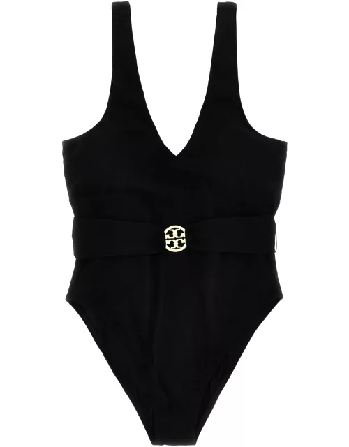 Tory Burch Miller Plunge One-piece Swimsuit