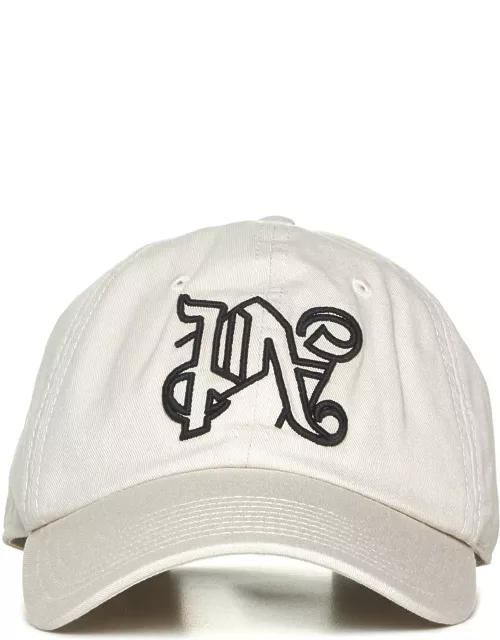 Palm Angels Beige Cap With Logo