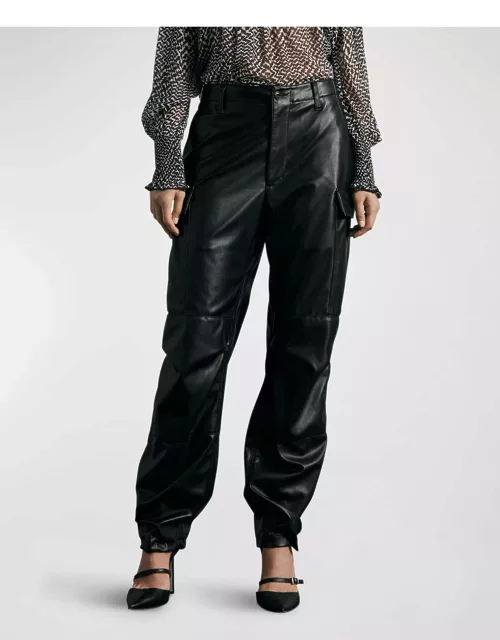 Sands Baggy Faux Leather Cargo Pant